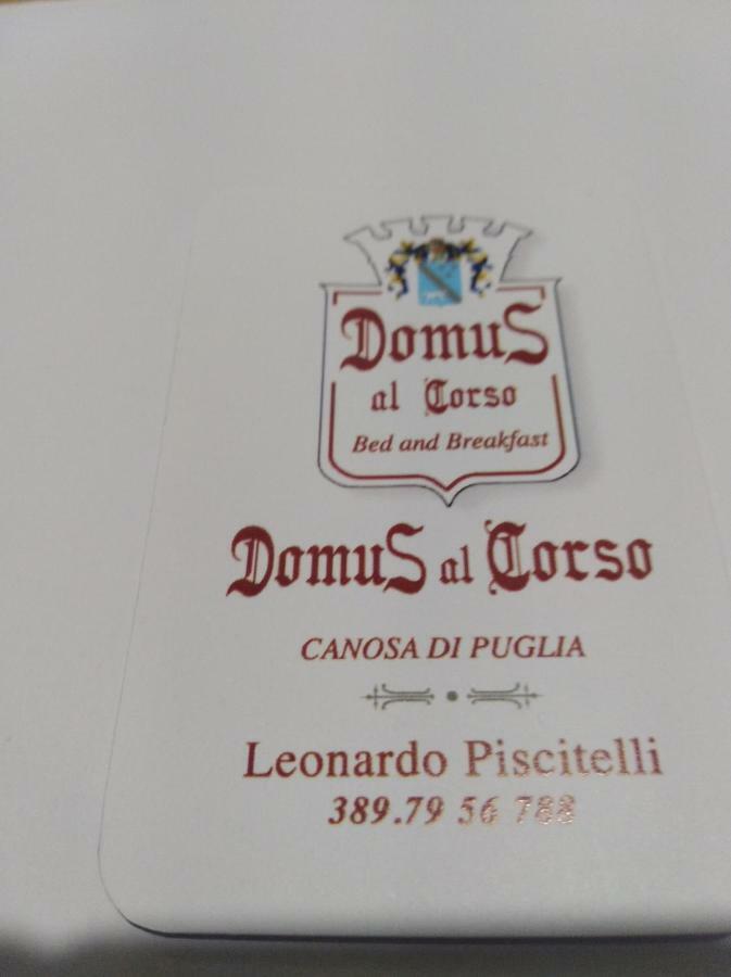 Domus Al Corso Con Servizio B&B Canosa di Puglia Kültér fotó